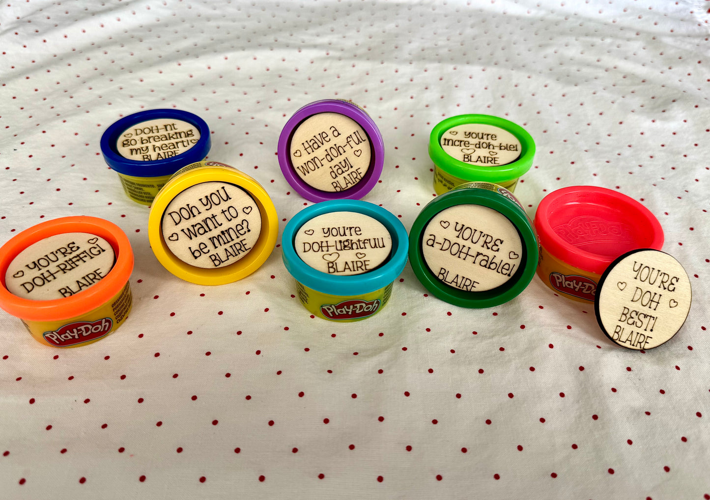 Mini Playdoh Valentines