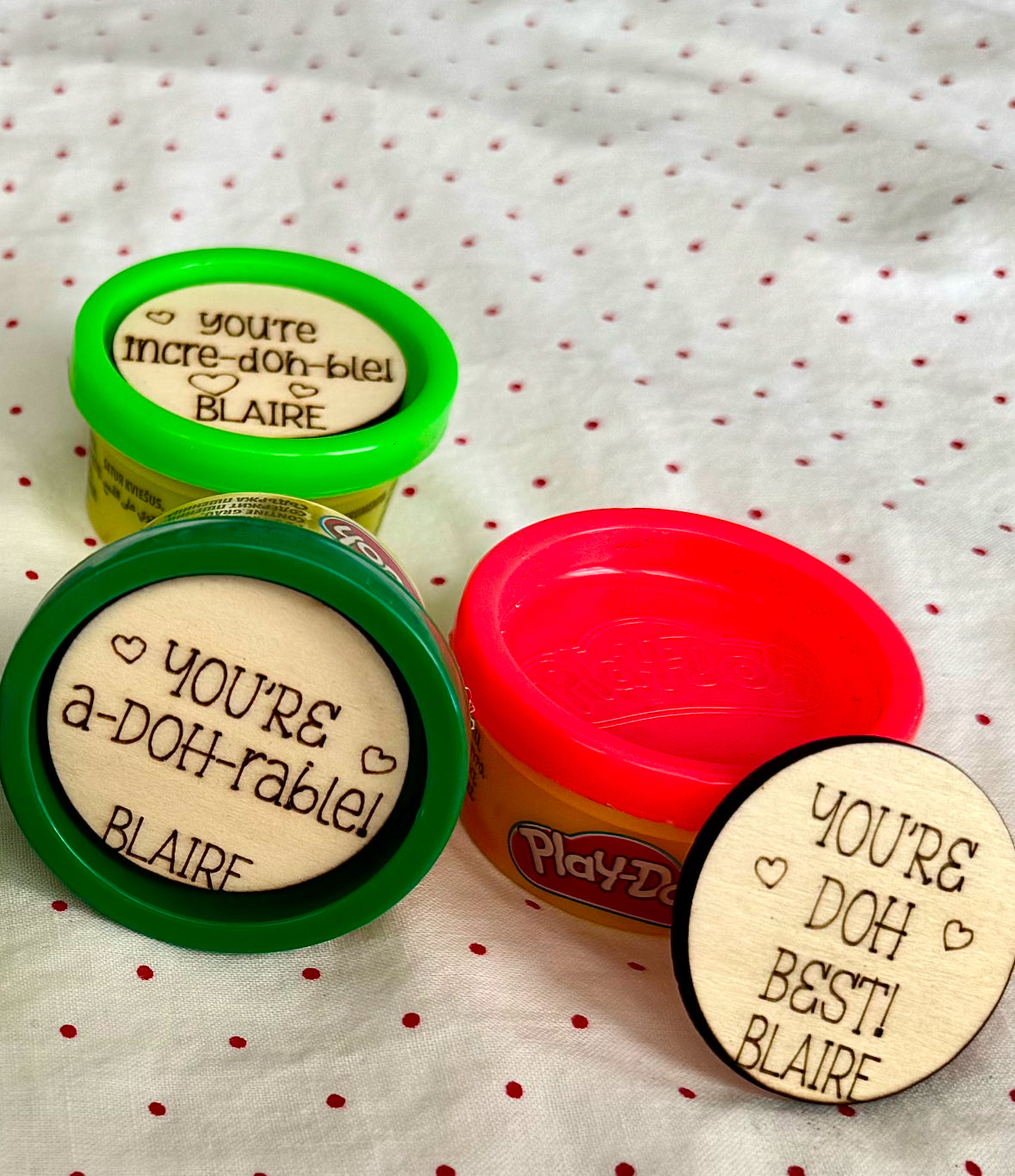 Mini Playdoh Valentines