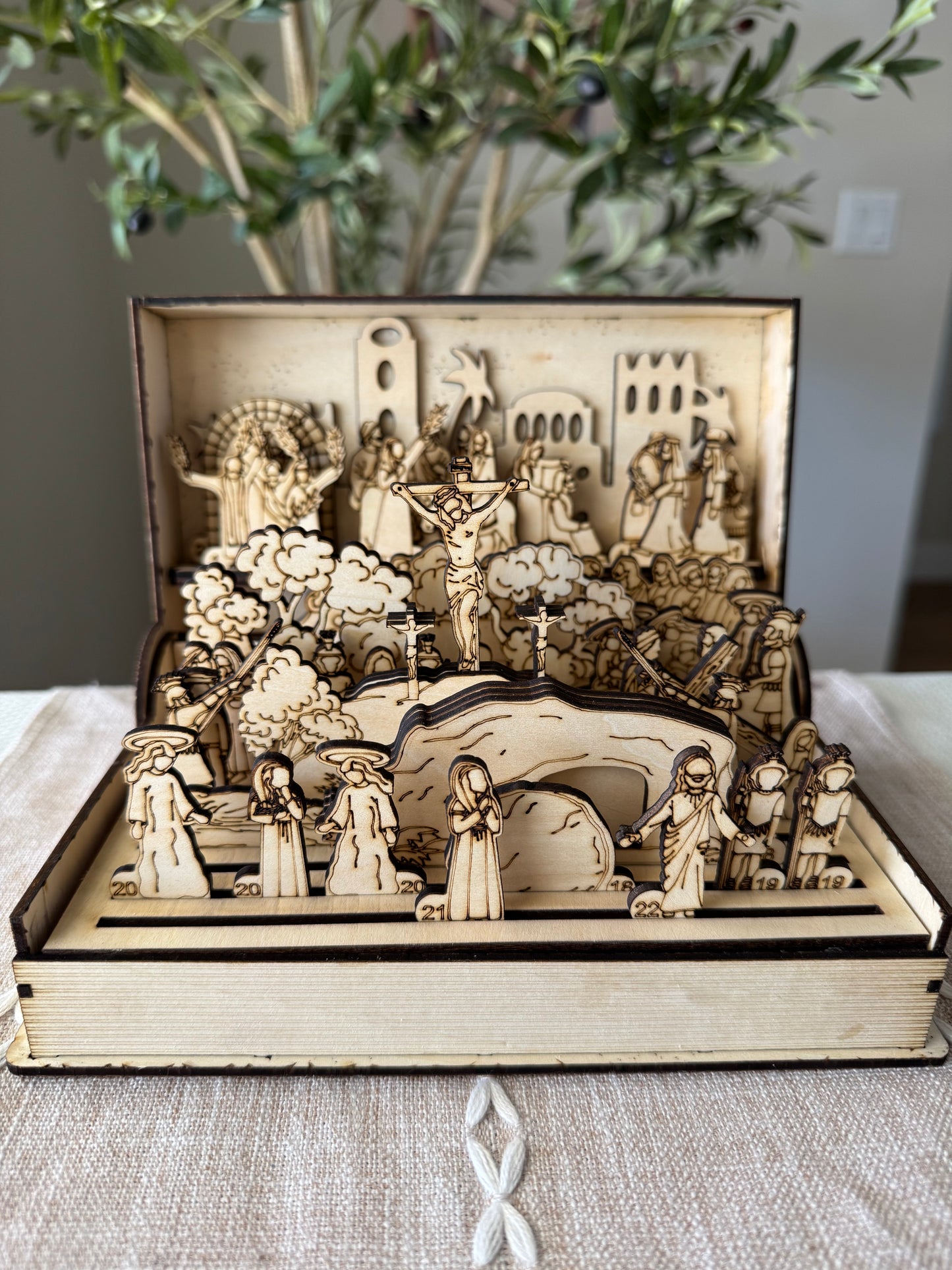 Holy Week Interactive Wood Book
