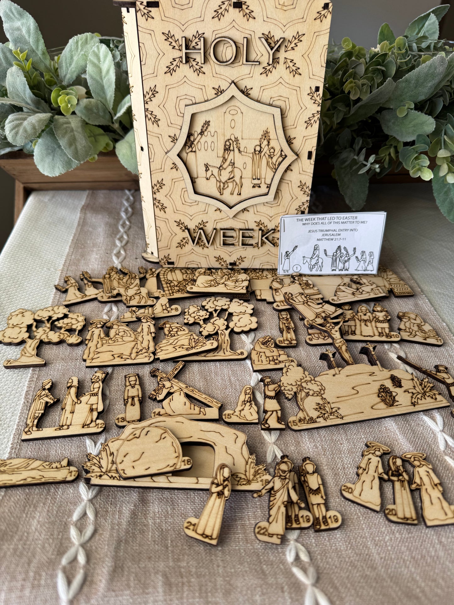 Holy Week Interactive Wood Book