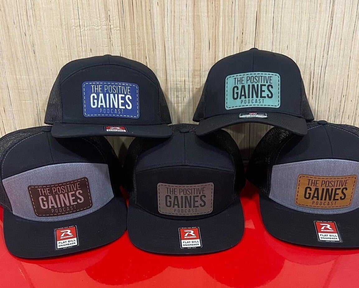 Flat Bill Snapback Hat with Custom Patch