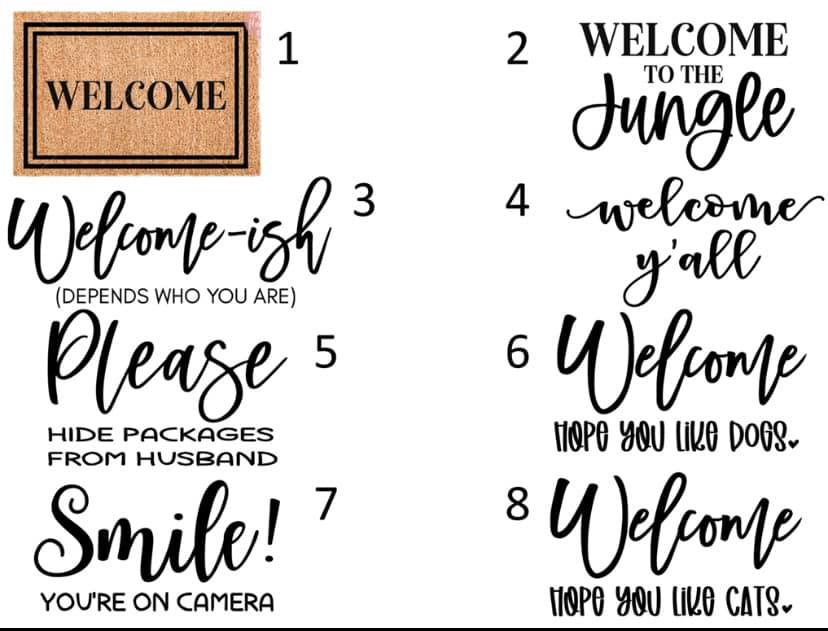 Pre-made Doormats