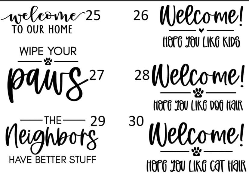 Pre-made Doormats