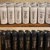 Single Custom Engraving for Water Bottle or Cup