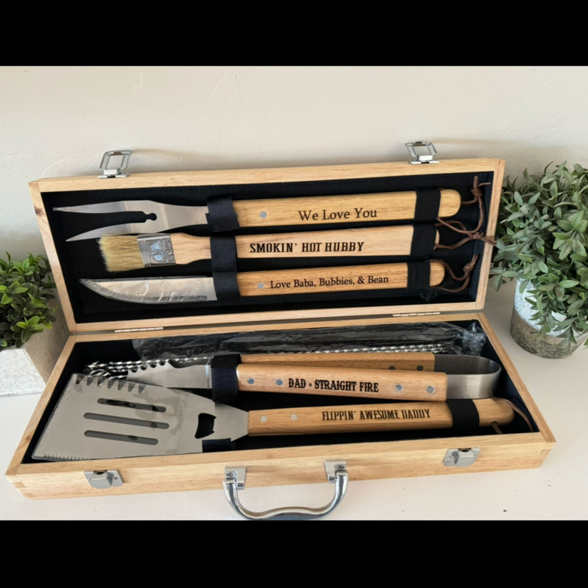 Custom Grill Box and Tools Set