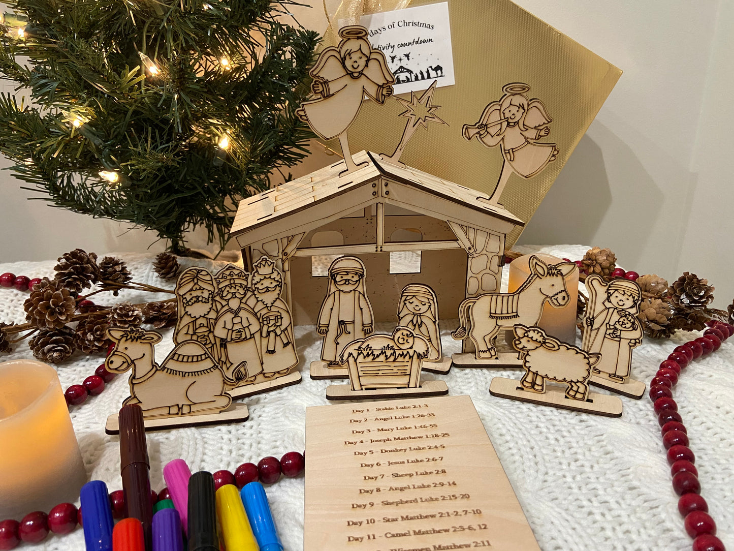 Children's Set: 12 days of Christmas: Nativity Countdown