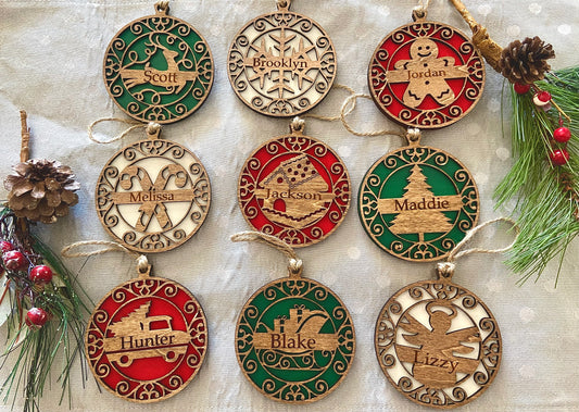 Custom Traditional Christmas Ornaments