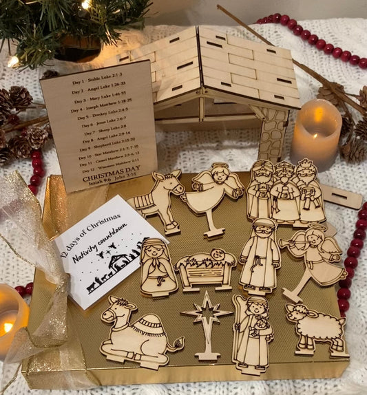 Children's Set: 12 days of Christmas: Nativity Countdown