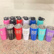 Single Custom Engraving for Water Bottle or Cup