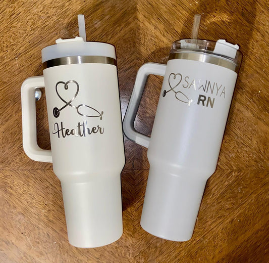 Single Custom Engraving for Water Bottle or Cup